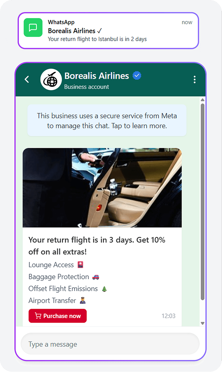 Before a Return Flight