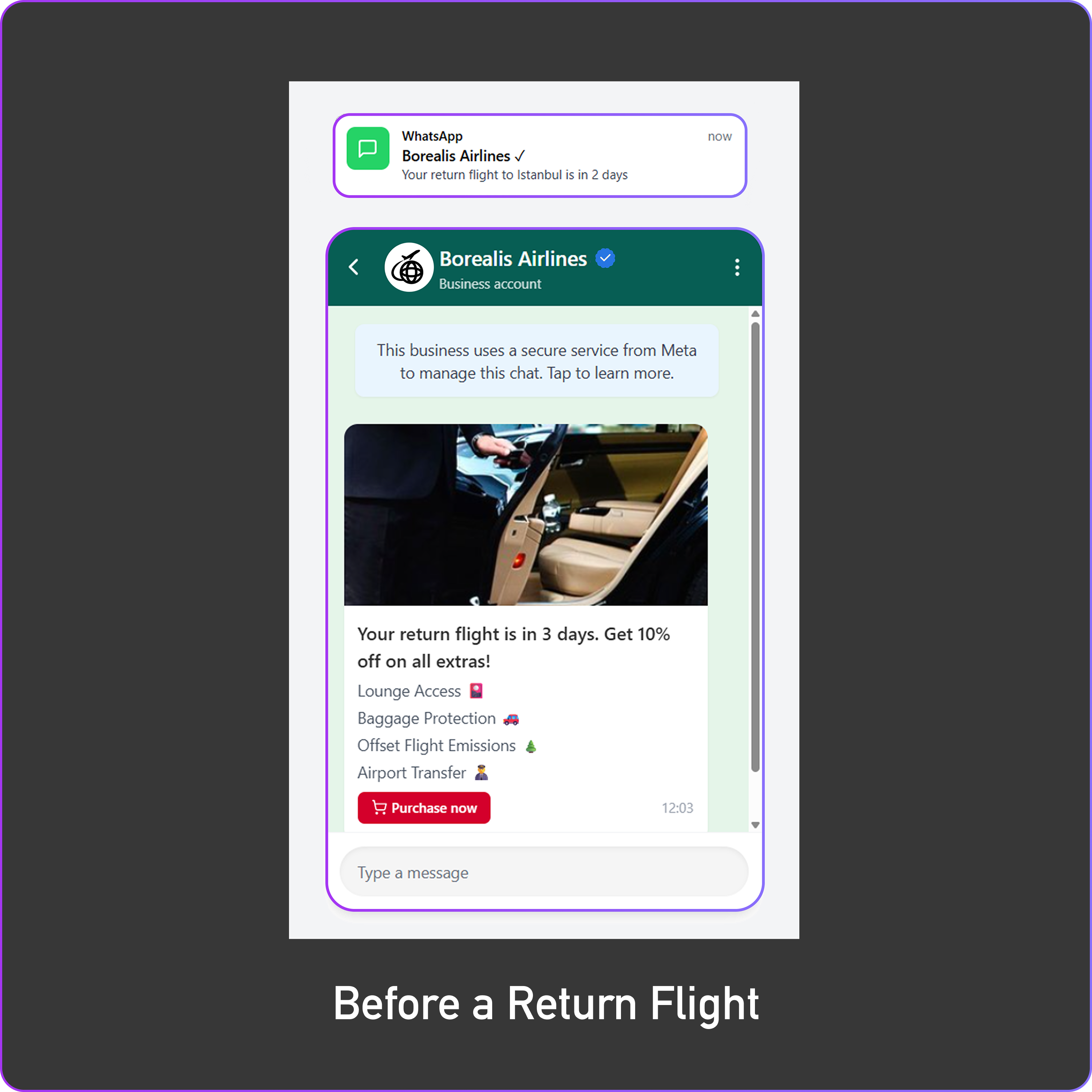 Before a Return Flight